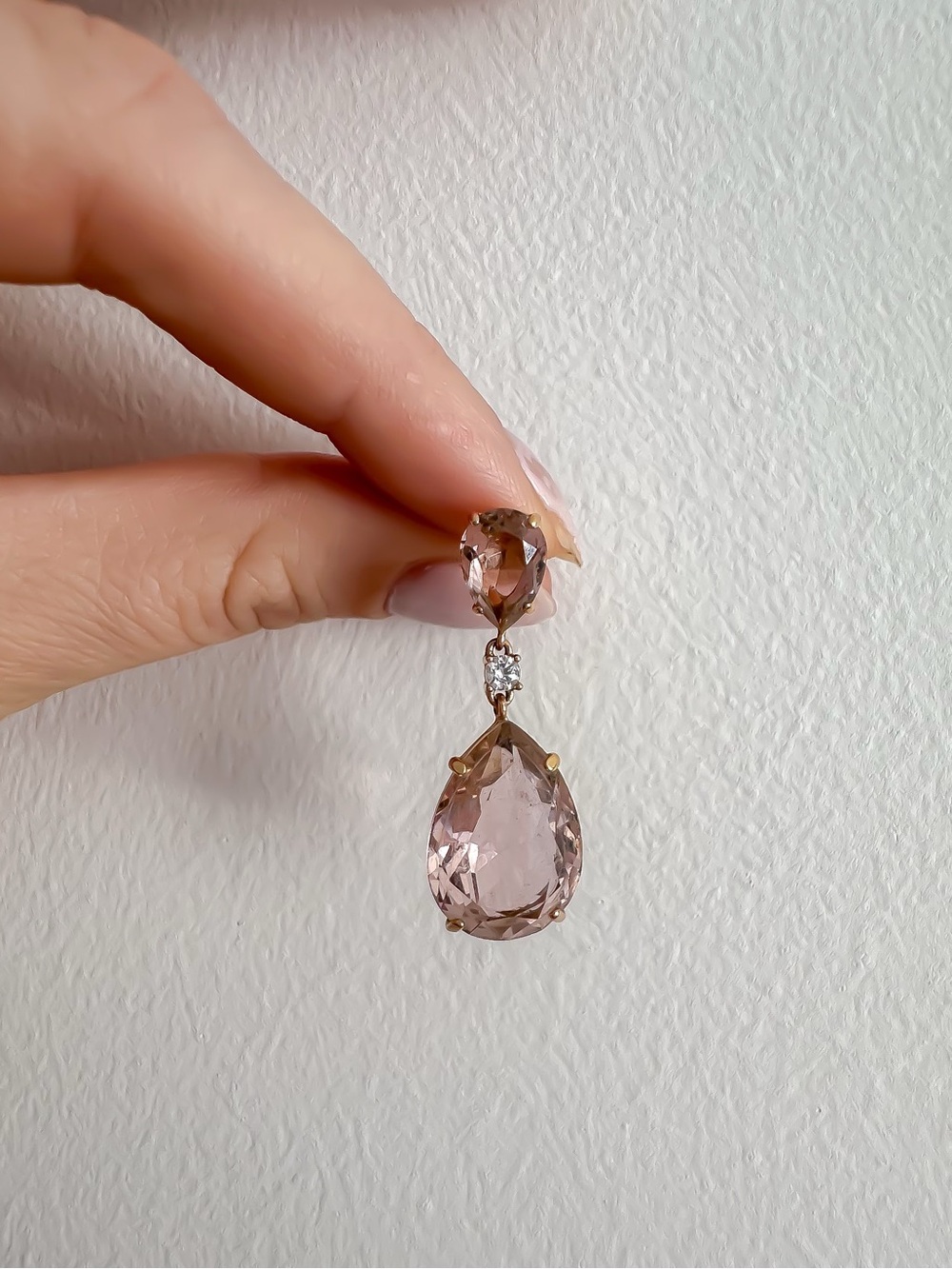 Y2K Pink Swarovski Crystal Earrings